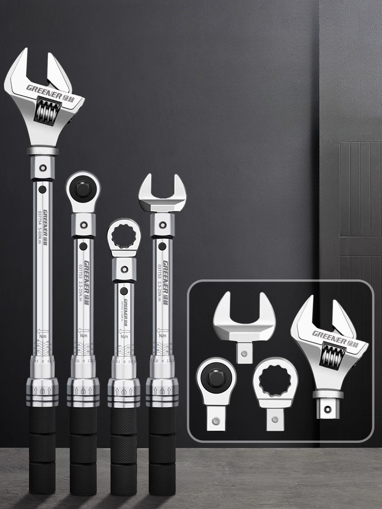 Interchangeable Head Torque Wrench Open - Open-end Torque Wrench High-precision Adjustable Preset