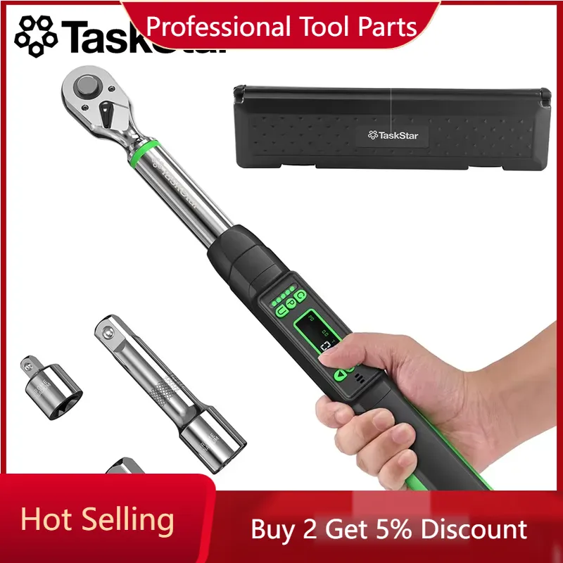 Electronic Torque Adapter 3/8 1/2 Digital - TaskStar 3/8-inch Digital Torque Wrench with