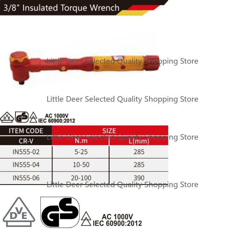 Insulated Torque Wrench 1000V Vde Electric - WEDO Insulated VDE Certificate 1000v CR-V