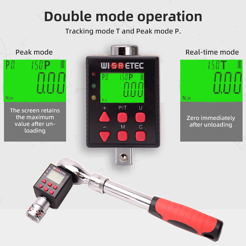 WISRETEC Digital Torque Wrench - đánh giá và giá Electronic Torque Adapter 3/8 1/2 Digital
