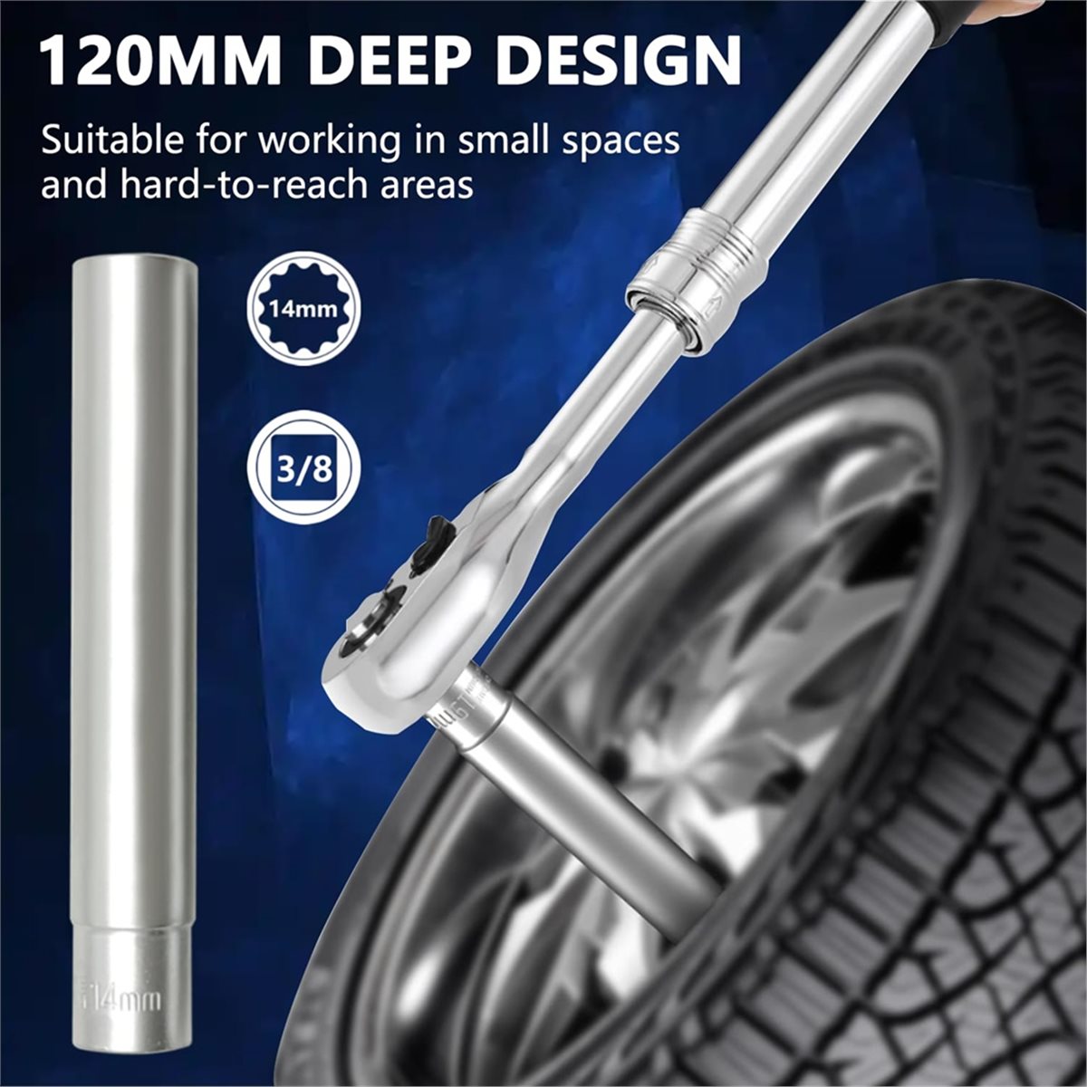 A74U 5PCS Deep Metric Socket S - đánh giá và giá Impact Socket Thin Wall Deep Metric Set