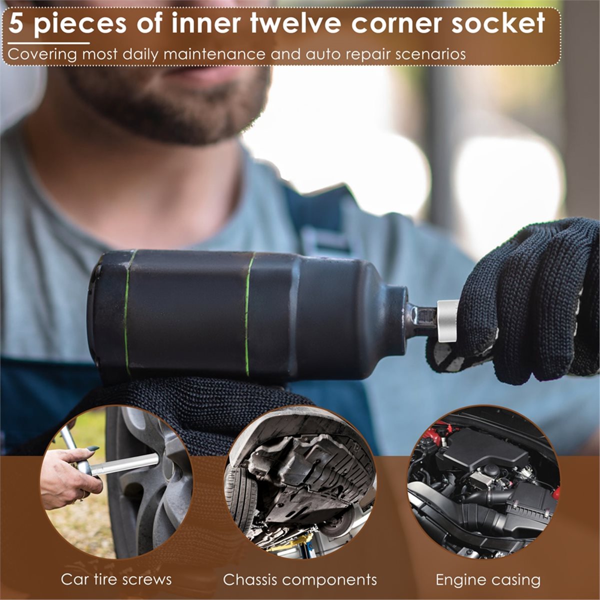 A74U 5PCS Deep Metric Socket S - đánh giá và giá Impact Socket Thin Wall Deep Metric Set