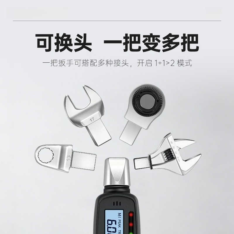Digital Display Torque Wrench  - đánh giá và giá Interchangeable Head Torque Wrench Open