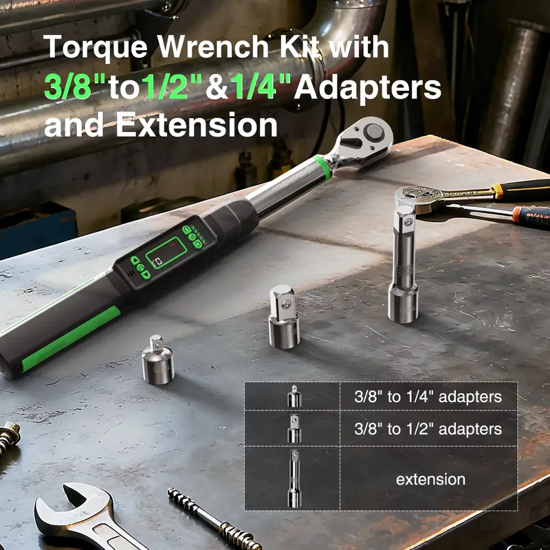 TaskStar 3/8-inch Digital Torq - đánh giá và giá Electronic Torque Adapter 3/8 1/2 Digital