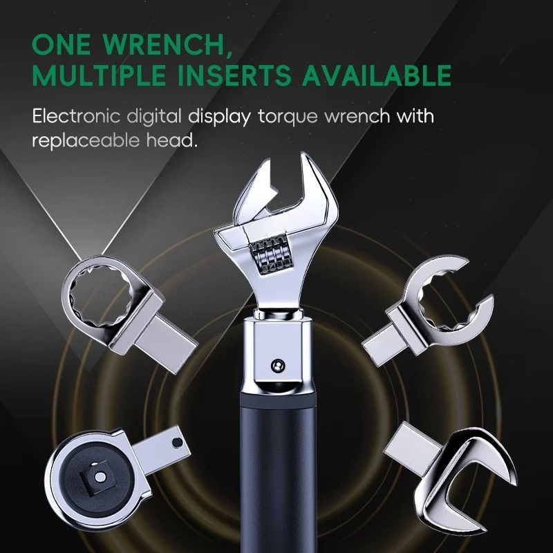 Digital Torque Wrench with Int - đánh giá và giá Interchangeable Head Torque Wrench Open