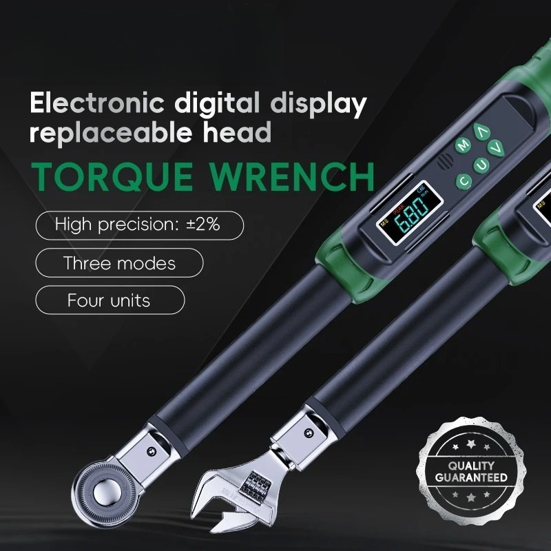Digital Torque Wrench with Int - đánh giá và giá Interchangeable Head Torque Wrench Open