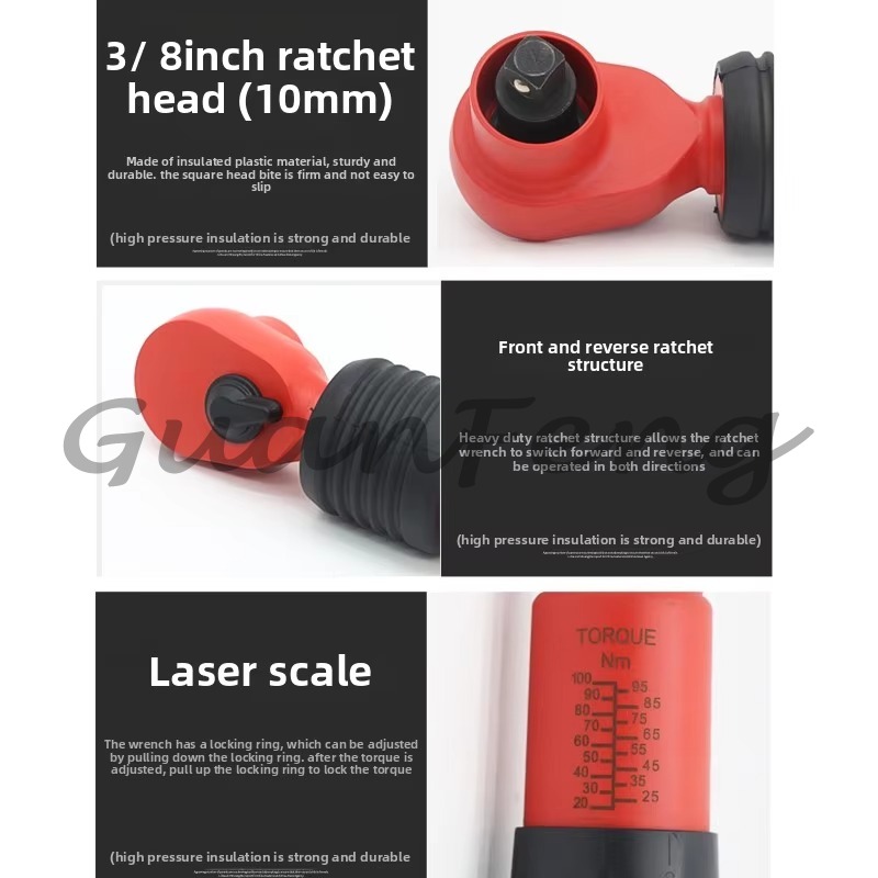 5-25Nm VDE 1000V Insulated Pre - đánh giá và giá Insulated Torque Wrench 1000V Vde Electric