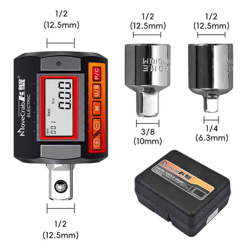 MoveCrab Digital Torque Adapte - đánh giá và giá Electronic Torque Adapter 3/8 1/2 Digital