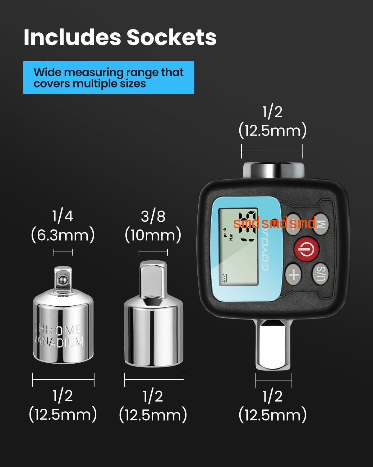Digital Torque Wrench Adapter, - đánh giá và giá Electronic Torque Adapter 3/8 1/2 Digital