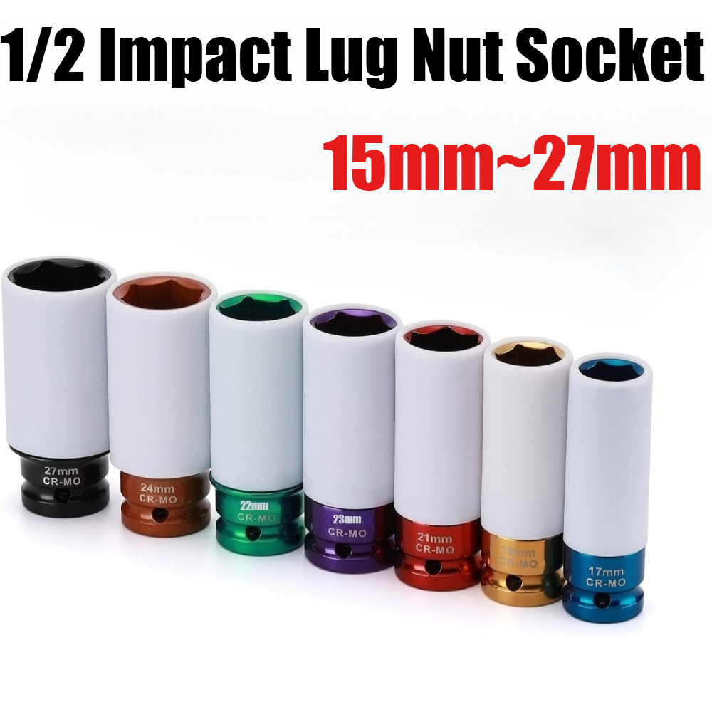 Lug Nut Impact Socket Kit 1/2  - đánh giá và giá Impact Socket Thin Wall Deep Metric Set